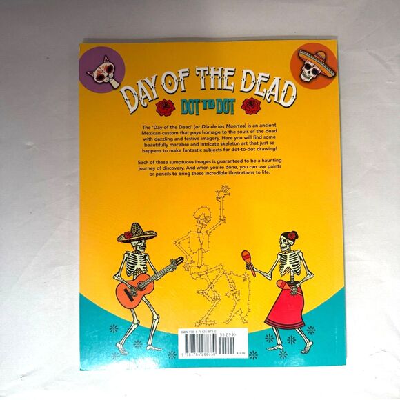 Day of the Dead Dot-To-Dot by Maddy Brook (2017, Paperback) - Picture 3 of 3